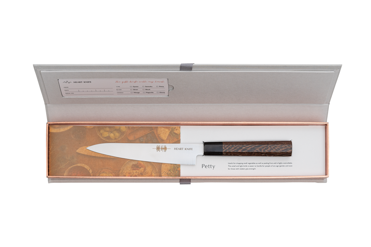 ペティナイフ・シルバー・ウェンジ – HEART KNIFE