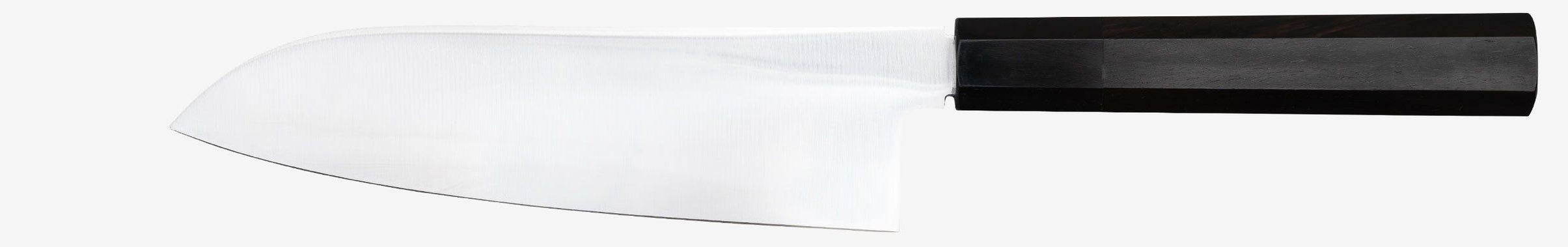 HEART KNIFE(ハートナイフ)|三徳包丁×INOXシルバー×黒檀